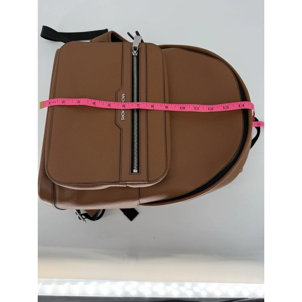 Michael Kors Malone Backpack Brown Leather Luggage Adjustable Strap NEW $268‎